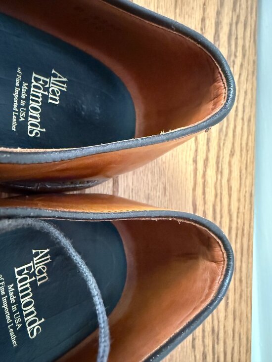 Allen Edmonds Clifton Cap Toe Oxford Walnut Brown Men’s 10.5 D USA + Cedar Trees main image 4
